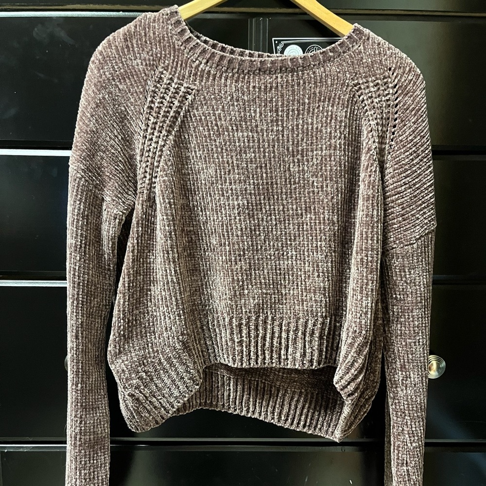 Charlotte Russe purple sweater, soft, size US M
